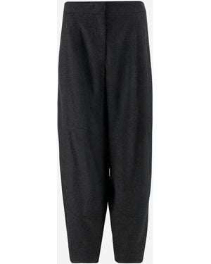 Giorgio Armani Stretch Wool Blend Broek - Zwart