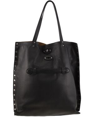 Zanellato A' Spasso Leather Handbag M - Black