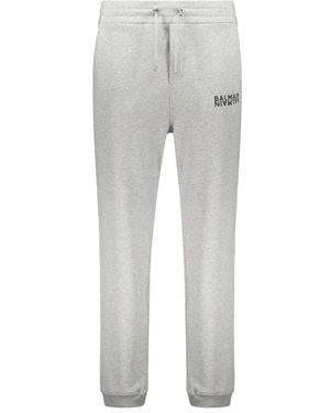 Balmain Logo Jogging Pants - Gray