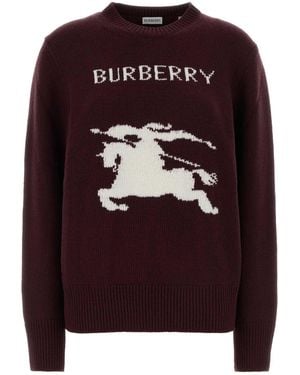 Burberry Wool-Cashmere Blend Sweater - Brown