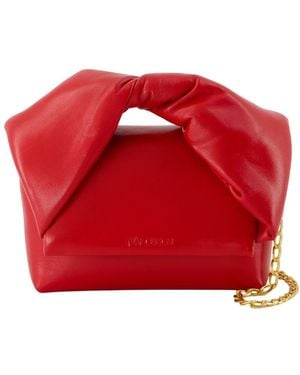 JW Anderson Small Twister Crossbody J.W. Rouge en cuir Anderson