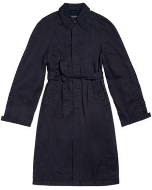 Balenciaga Gedeconstrueerde Katoenjas - Blauw