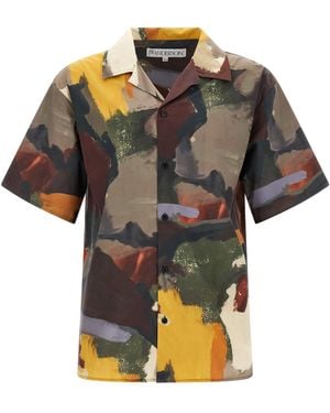 JW Anderson J.W.VERSON ABREISE PRINT -Hemd - Schwarz