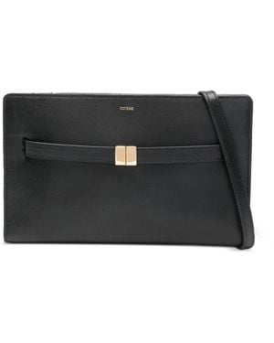 TOTEME Lederen Mini-crossbodytas - Zwart