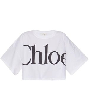 Chloé Cropped Top - Wit