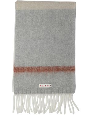 Marni Mohair And Alpaca Scarf - Gray