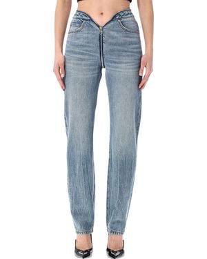 Alexander Wang V-Waist Zip Jeans Cotton - Blue