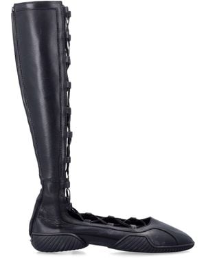 Miista Flache Schuhe Schwarz - Blau