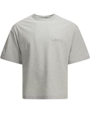 Jacquemus "Ruban" T-Shirt mit Rundhalsausschnitt - Grau