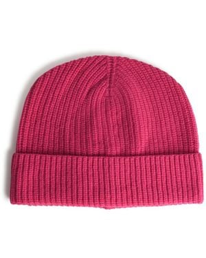 Seven Gauge Sieben Gauge Fuchsia Woll Mütze - Rot
