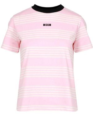 MSGM T Shirts And Polos - Pink