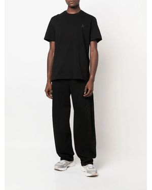 Golden Goose Goldener Gänsestern M's Normales T-Shirt/Kleiner Stern/Tafel - Schwarz