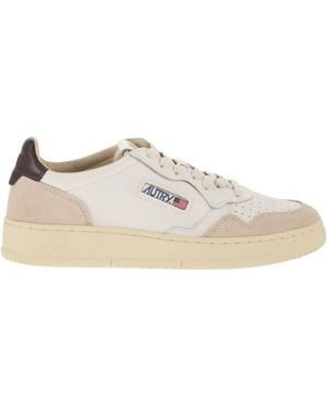 Autry Medalist Low Leather And Suede Sneakers - Multicolor