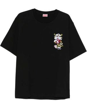 KENZO Embroidered T-Shirt - Black