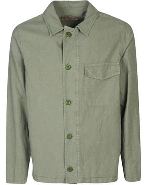 Original Vintage Cotton Blend Hemp Work Jacket - Green
