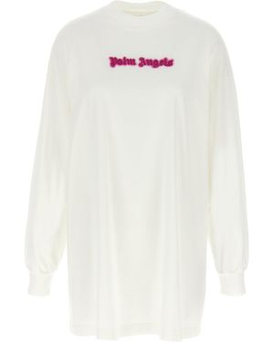 Palm Angels Neon Logo Abiti Bianco