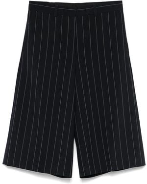 Stella McCartney Pinstreifen maßgeschneiderte Shorts - Schwarz