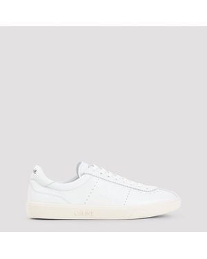 Celine Low Lace Up Sneakers With Triomphe - Weiß
