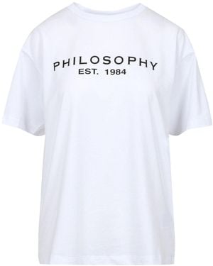 PHILOSOPHY BY LORENZO SERAFINI T Shirts And Polos - White