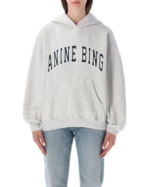 Anine Bing Harvey Melange Hoodie - Gray
