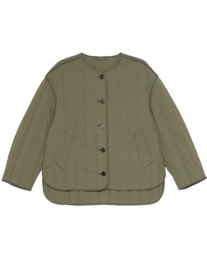 Closed Quilted Jacket - Green
