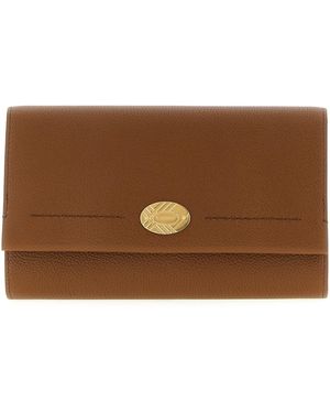 Burberry "Cotswolds"-Geldbörse mit Kette - Braun