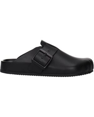 Balenciaga Sandals And Clogs Sunday Leather - Black