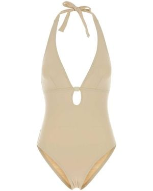 Eres Cream Stretch Nylon Harmony Swimsuit - White