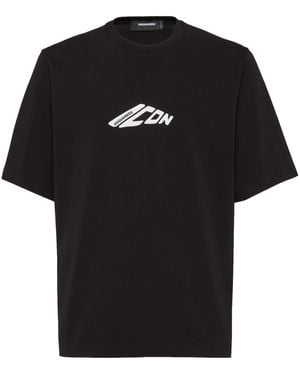 DSquared² T Shirt Icon New Generation Loose Fit - Black