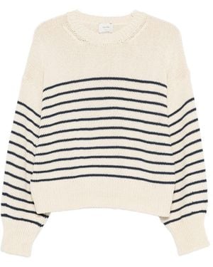 Alysi Cotton Crewneck Sweater - White