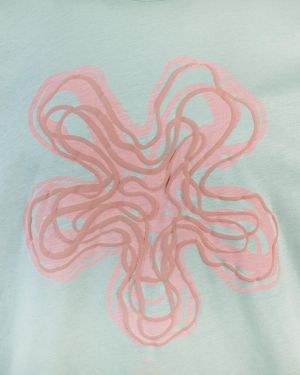 Paul Smith T Shirt Verde Con Fiore - Grau
