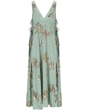 Traffic People The Last Song Aqua Long Dress - Green