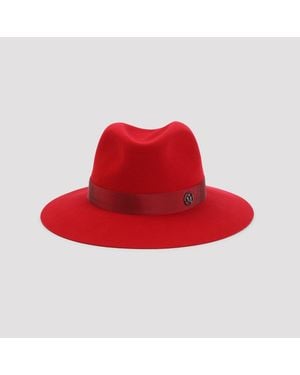 Maison Michel Lipstick Henrietta Hat - Red