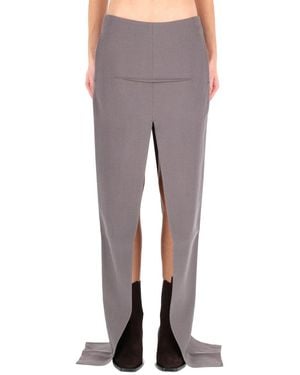 Rick Owens Solid Maxi Skirt - Grey