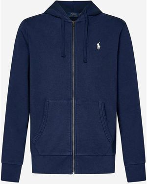 Polo Ralph Lauren Cotton Sweatshirt Met Logo - Blauw