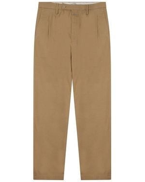 Closed Cotton Tailored Pants - Natural