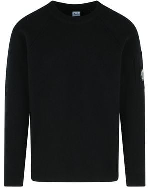 C.P. Company 'Grs' Wool Blend Sweatshirt - Black