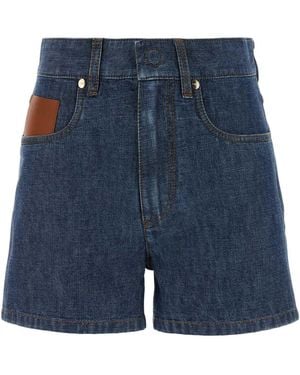 Fendi Denim Shorts - Blue
