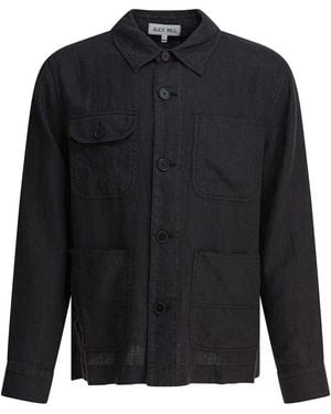 Alex Mill Linen Work Jacket Jackets And Coats Black