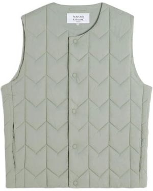 Maison Kitsuné Quilted Vest - Grey