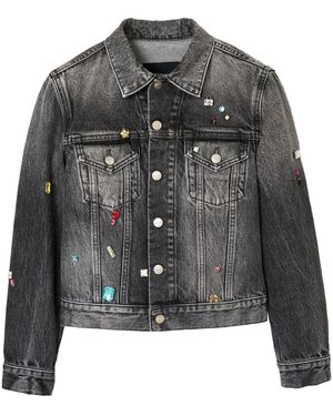 Marc Jacobs Denim Trucker Jacke - Schwarz