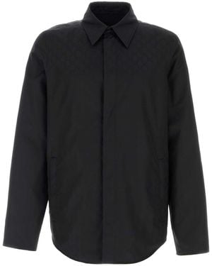 Gucci Gg Faille Shirt - Black