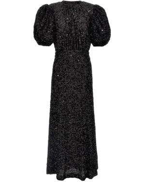 ROTATE BIRGER CHRISTENSEN Sequin Midi Dress - Black