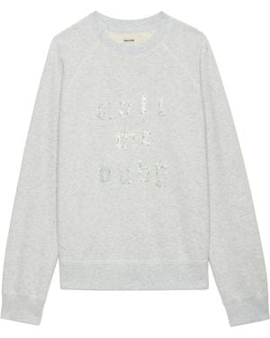 Zadig & Voltaire Zadig & Voltaire Upper Mo llámame baby strass - Blanco
