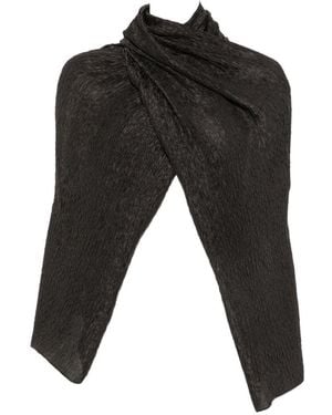 Cortana Anhelo Silk Sleeved Stole - Black