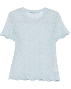 Ermanno Scervino Embroidered T-Shirt - Blue