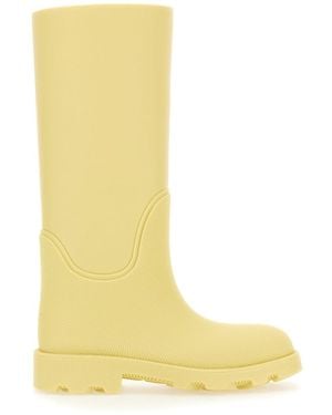Burberry Gummistiefel mit karofutter - Gelb