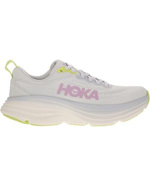 Hoka One One Bondi Ultra Accorciamento Sportica - Bianco