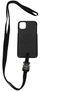 Moncler I Phone Case I Phone 11 Leather - Black