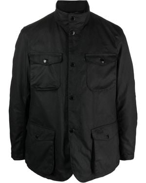 Barbour Gewachste Ogston Jacke - Schwarz